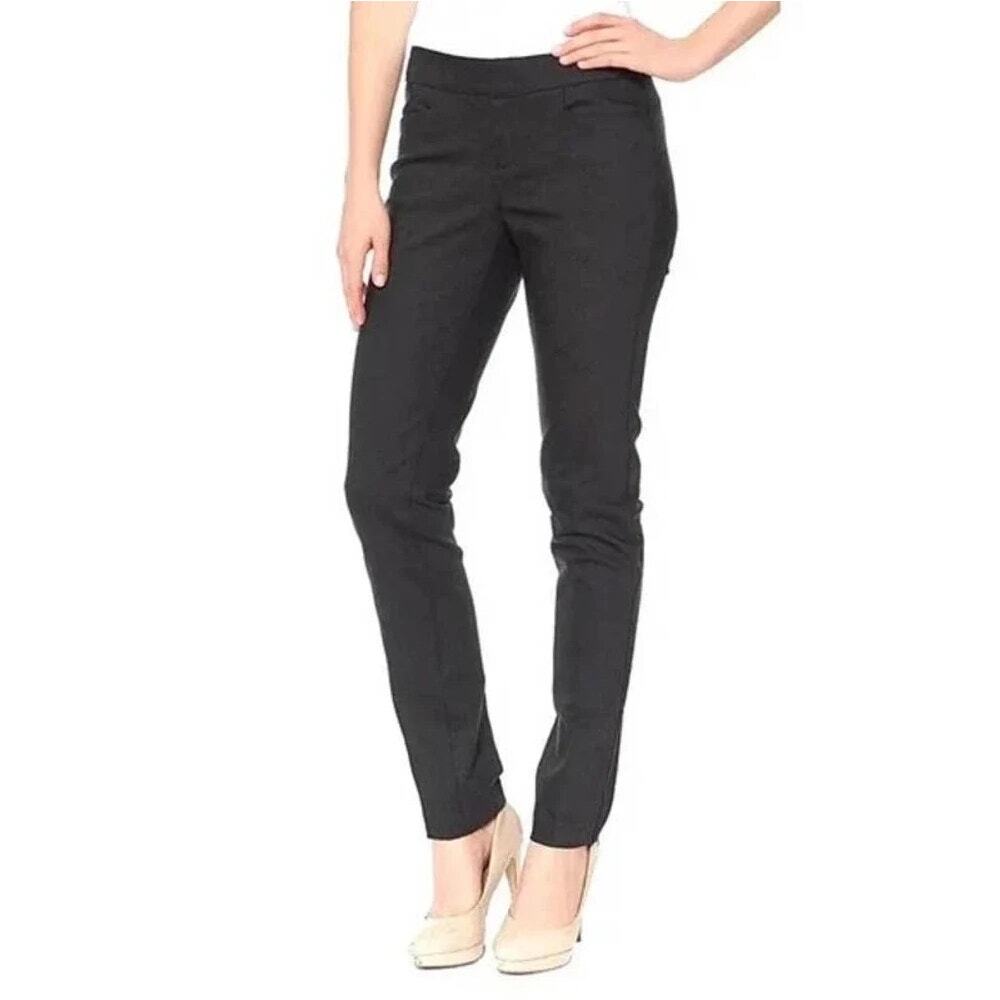 ecru Charcoal Grey Skinny Beck Power Stretch Trouser Pants